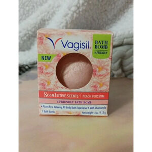Vagisil Scentsitive Scents Peach Blossom V-Friendly 4oz Bath Bomb